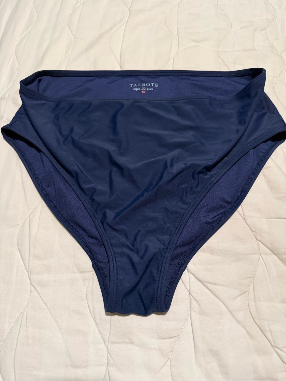 Talbots Navy High-Rise Bikini Bottoms